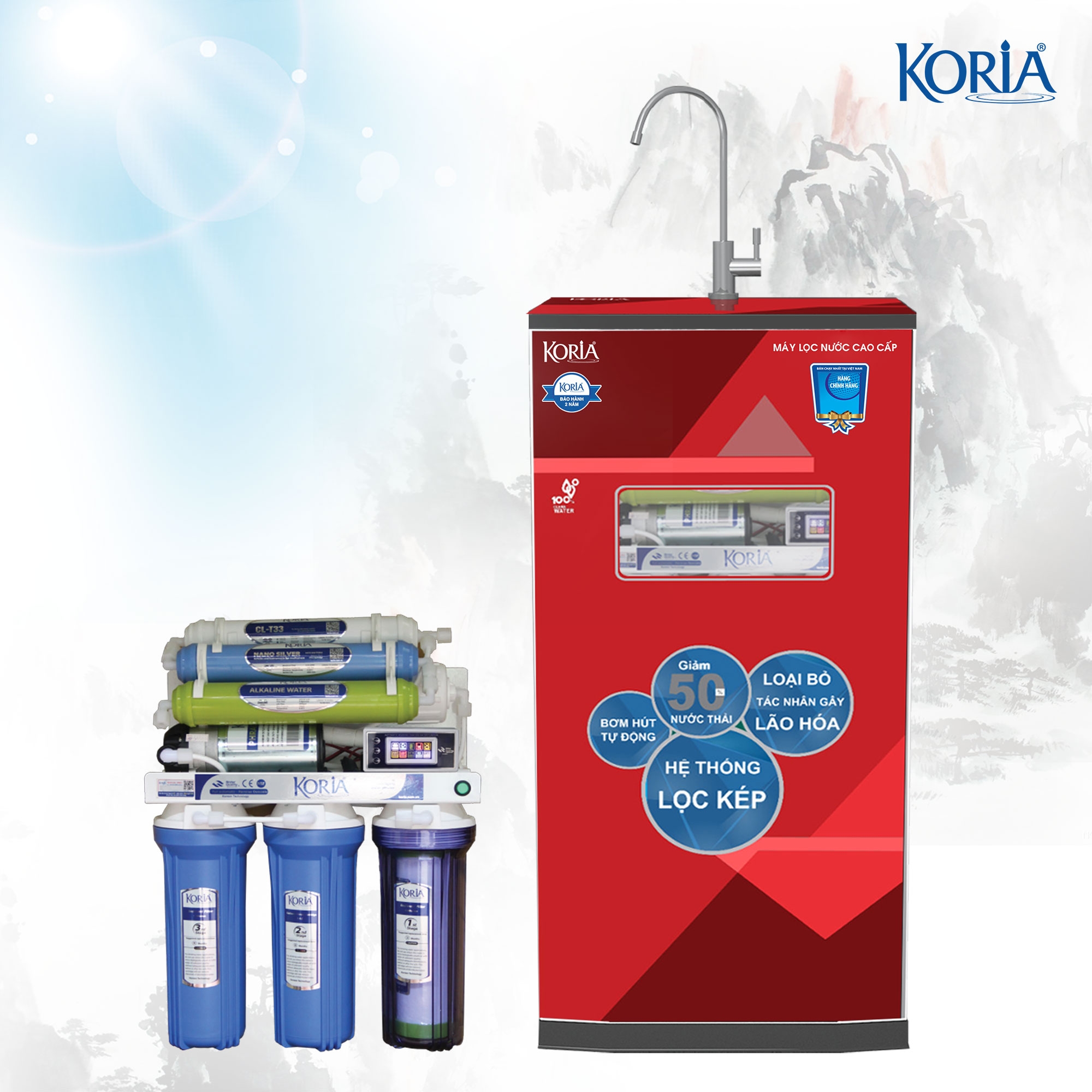 máy lọc nước koria thông minh 8 cấp-KR28TM